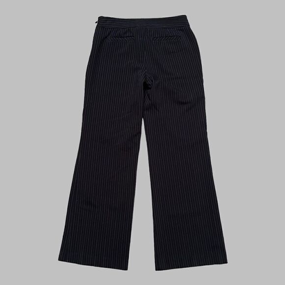 Vintage Pinstripe Low Rise Black Trousers by INC International Concepts - Picture 6 of 7